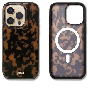 Sonix Tortoiseshell MagSafe Compatible iPhone Case - Black & Brown